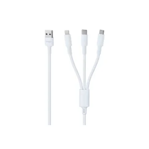 کابل سه سر فست شارژ 3 آمپر ارلدام EC-IMC024